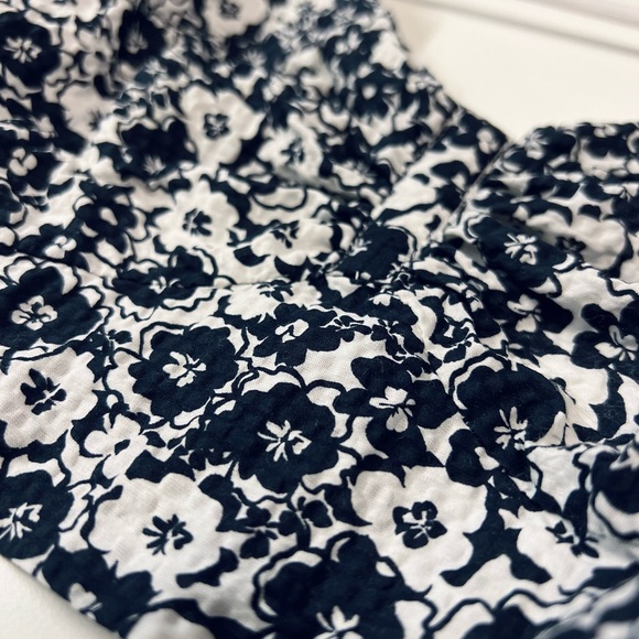 Seed heritage blue white floral pattern bra style tie up crop top SZ10 - Picture 2 of 6